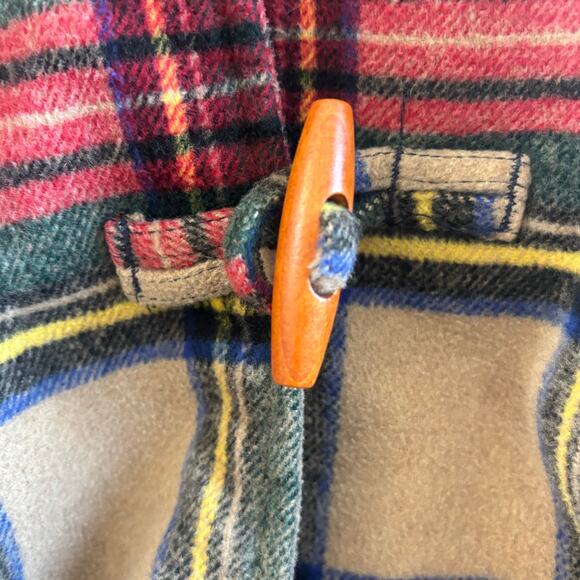 The Great Cabinmate Coat Wool Flannel Toggle Hooded Jacket Plaid Size 2 - Picture 5 of 10